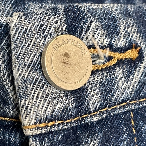 Blank NYC Jeans Siez 31 "The Howard" Mid Rise Ripped Knee Loose Fit - Picture 4 of 6